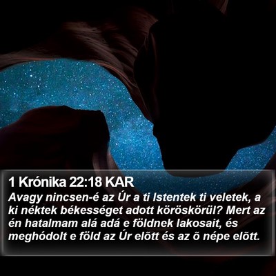 1 Krónika 22:18 KAR Bible Verse Image
