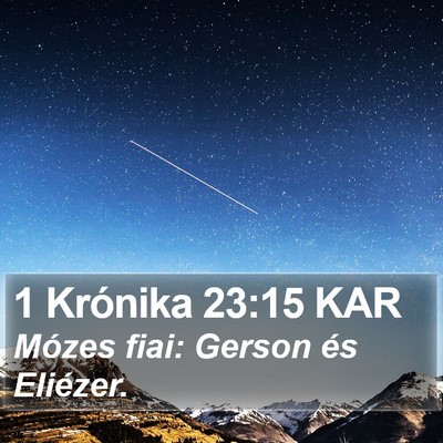 1 Krónika 23:15 KAR Bible Verse Image