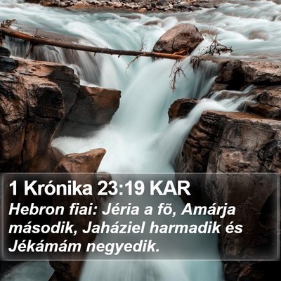 1 Krónika 23:19 KAR Bible Verse Image
