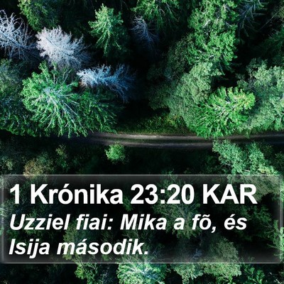 1 Krónika 23:20 KAR Bible Verse Image