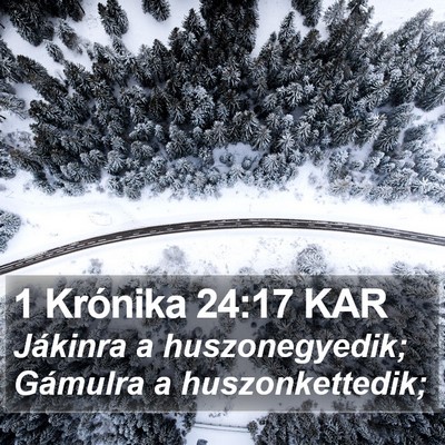 1 Krónika 24:17 KAR Bible Verse Image
