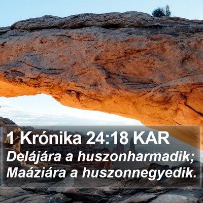 1 Krónika 24:18 KAR Bible Verse Image