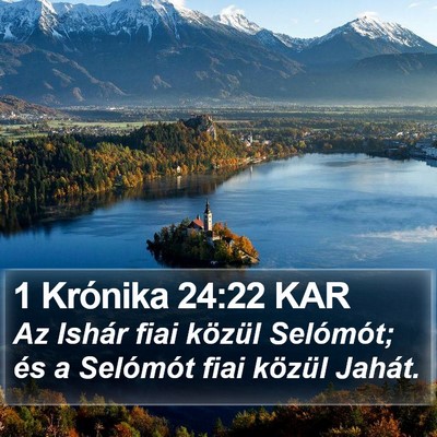 1 Krónika 24:22 KAR Bible Verse Image