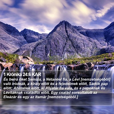 1 Krónika 24:6 KAR Bible Verse Image