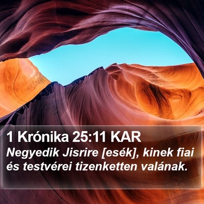 1 Krónika 25:11 KAR Bible Verse Image