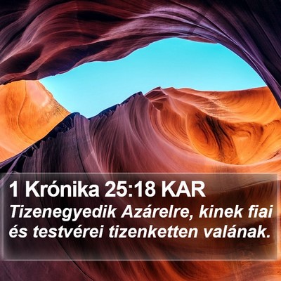 1 Krónika 25:18 KAR Bible Verse Image