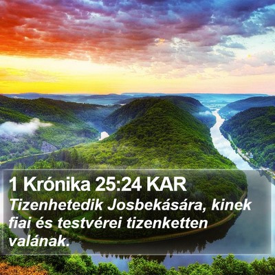 1 Krónika 25:24 KAR Bible Verse Image