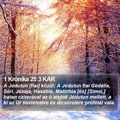1 Krónika 25:3 KAR Bible Verse Image