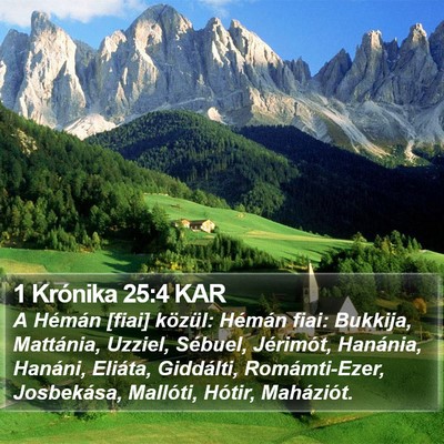 1 Krónika 25:4 KAR Bible Verse Image