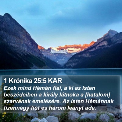 1 Krónika 25:5 KAR Bible Verse Image