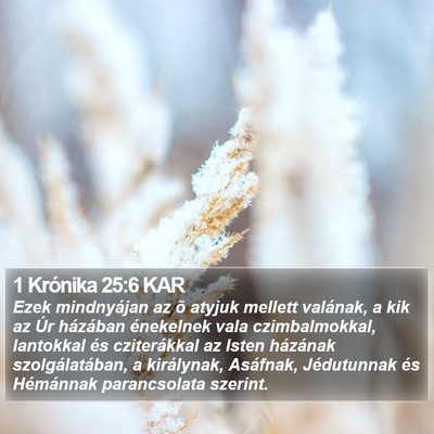 1 Krónika 25:6 KAR Bible Verse Image