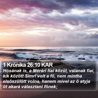 1 Krónika 26:10 KAR Bible Verse Image