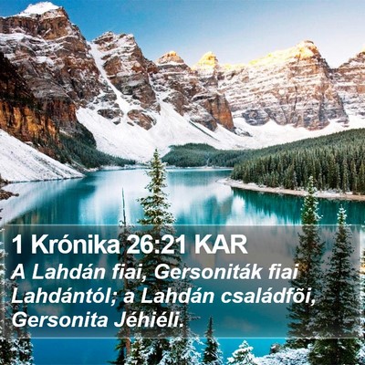 1 Krónika 26:21 KAR Bible Verse Image