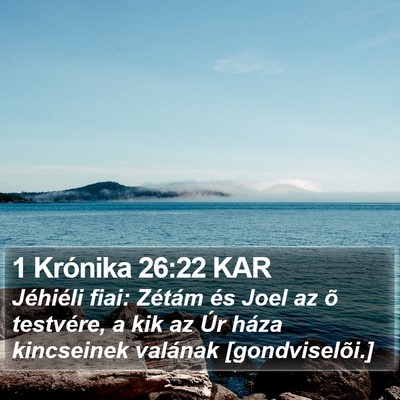 1 Krónika 26:22 KAR Bible Verse Image