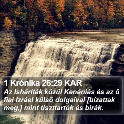 1 Krónika 26:29 KAR Bible Verse Image