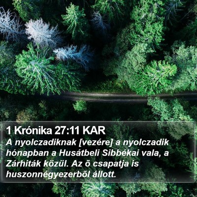 1 Krónika 27:11 KAR Bible Verse Image