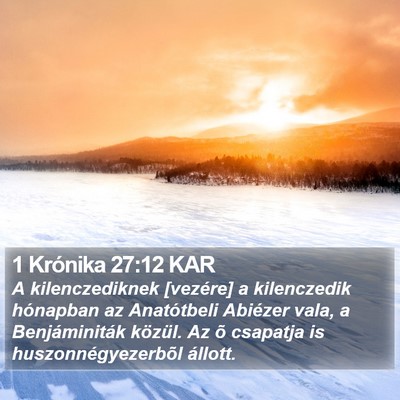 1 Krónika 27:12 KAR Bible Verse Image
