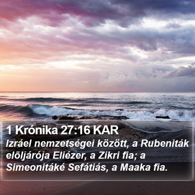 1 Krónika 27:16 KAR Bible Verse Image