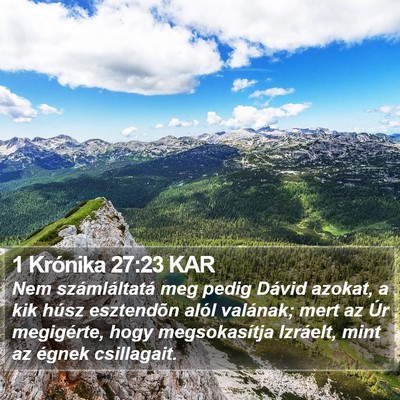 1 Krónika 27:23 KAR Bible Verse Image