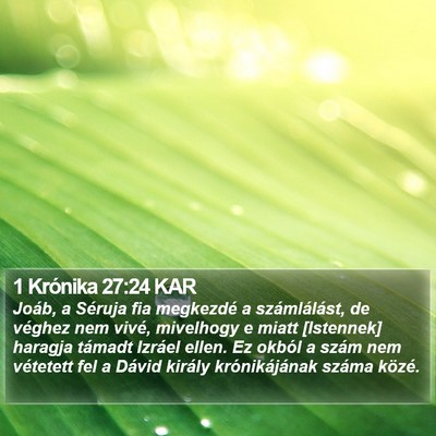 1 Krónika 27:24 KAR Bible Verse Image