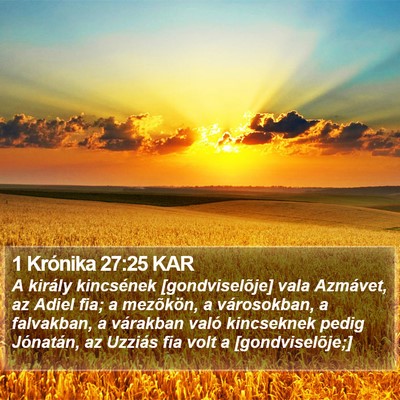 1 Krónika 27:25 KAR Bible Verse Image