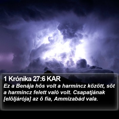 1 Krónika 27:6 KAR Bible Verse Image