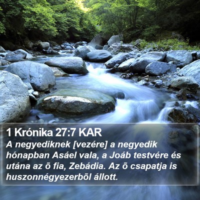 1 Krónika 27:7 KAR Bible Verse Image