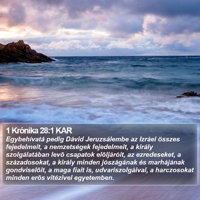 1 Krónika 28:1 KAR Bible Verse Image