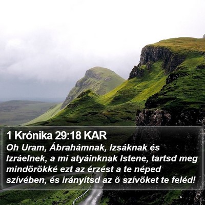 1 Krónika 29:18 KAR Bible Verse Image