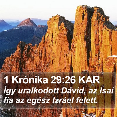 1 Krónika 29:26 KAR Bible Verse Image