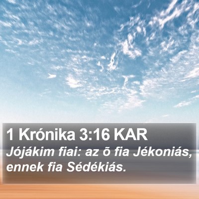 1 Krónika 3:16 KAR Bible Verse Image