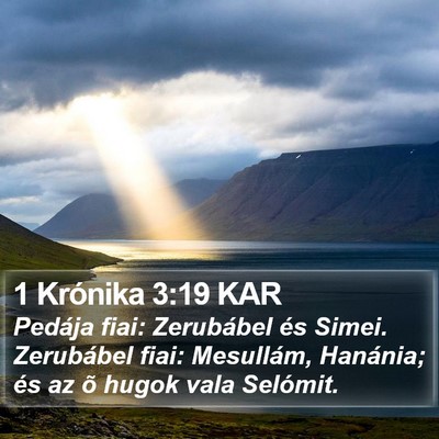1 Krónika 3:19 KAR Bible Verse Image