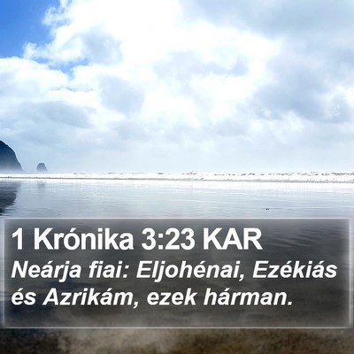 1 Krónika 3:23 KAR Bible Verse Image