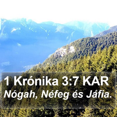 1 Krónika 3:7 KAR Bible Verse Image