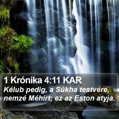 1 Krónika 4:11 KAR Bible Verse Image
