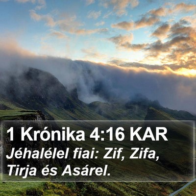 1 Krónika 4:16 KAR Bible Verse Image