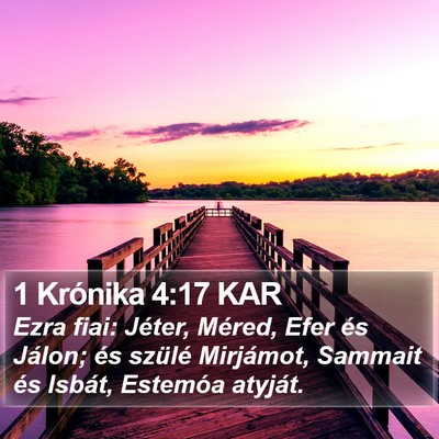 1 Krónika 4:17 KAR Bible Verse Image