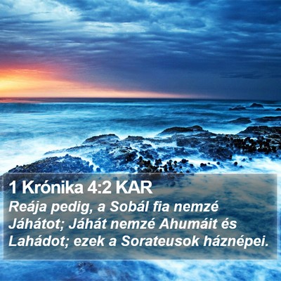 1 Krónika 4:2 KAR Bible Verse Image
