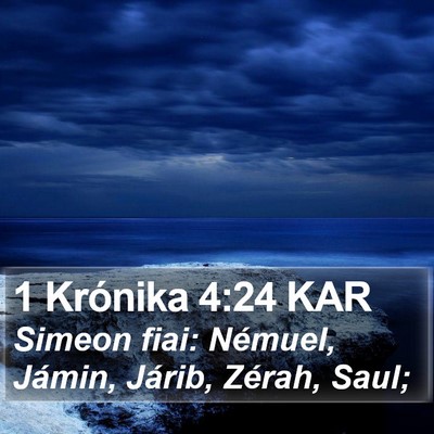 1 Krónika 4:24 KAR Bible Verse Image