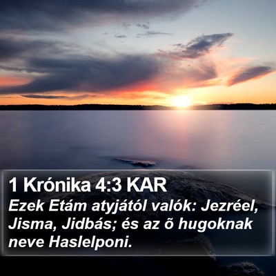 1 Krónika 4:3 KAR Bible Verse Image