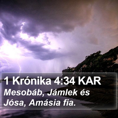 1 Krónika 4:34 KAR Bible Verse Image