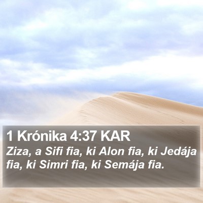 1 Krónika 4:37 KAR Bible Verse Image