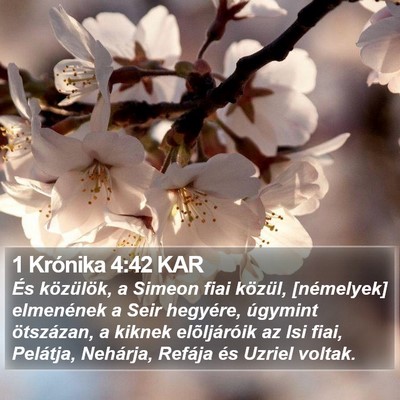 1 Krónika 4:42 KAR Bible Verse Image