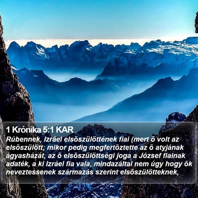 1 Krónika 5:1 KAR Bible Verse Image