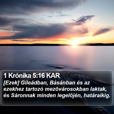 1 Krónika 5:16 KAR Bible Verse Image