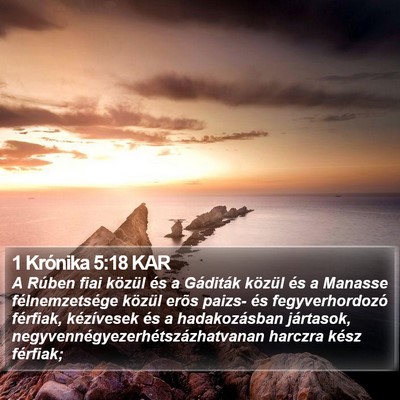 1 Krónika 5:18 KAR Bible Verse Image