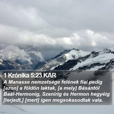 1 Krónika 5:23 KAR Bible Verse Image
