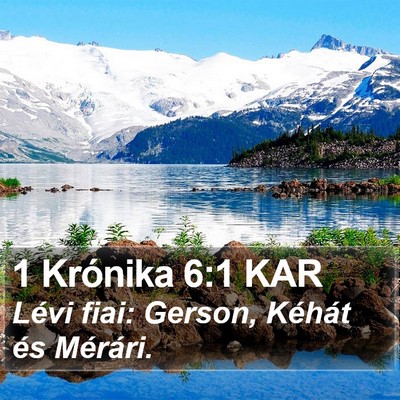 1 Krónika 6:1 KAR Bible Verse Image