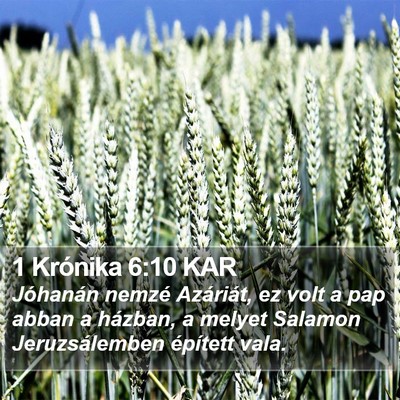 1 Krónika 6:10 KAR Bible Verse Image