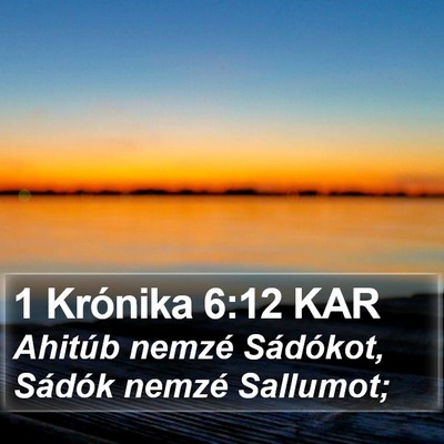 1 Krónika 6:12 KAR Bible Verse Image